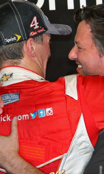 Postrace embrace between Stewart, Harvick was special